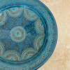 Assiette Nakch bleu pétrole 35cm