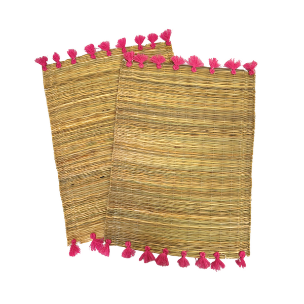 Set de table à pompon (2 pièces)