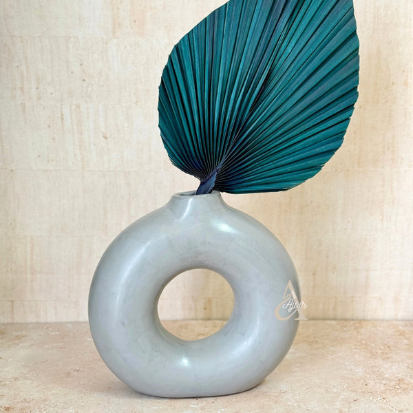 Vase artisanal Tafoukt bombé mat