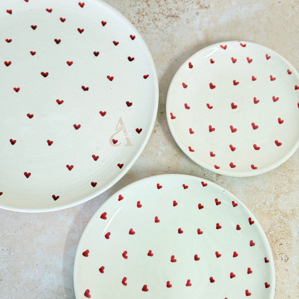 Set assiettes Tayri cœur (3 pièces)