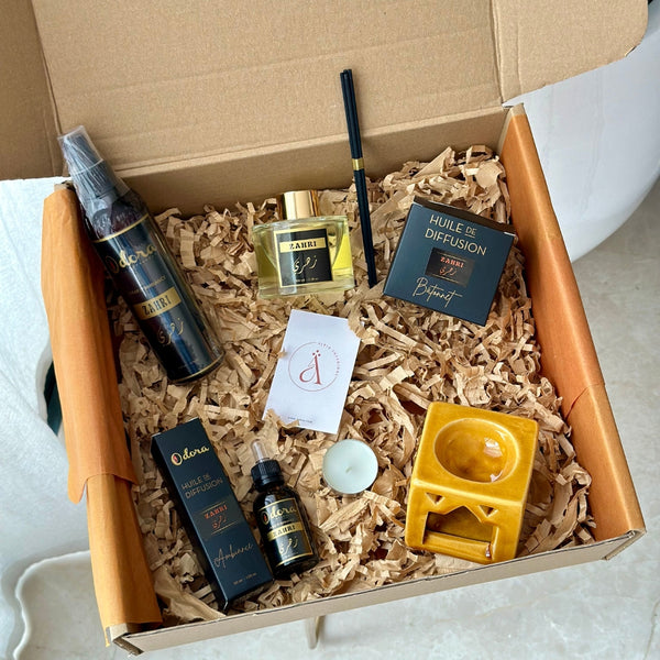 Coffret cadeau artisanal senteur Zahri - Fleur d'Oranger