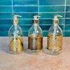 Distributeur de Savon Zellige en Verre & Laiton Doré – 500ml