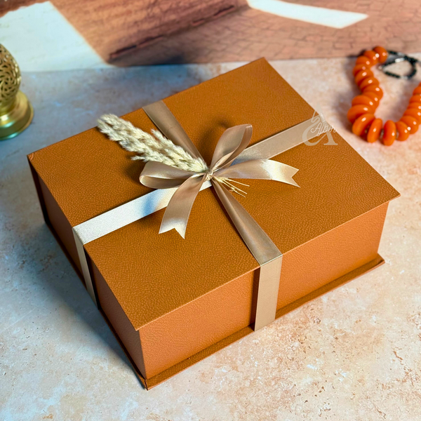 Boite prestige Terracota effet cuir 30cm/25cm/11cm