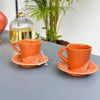 Tasse avec sous tasse terracota - Ajbir