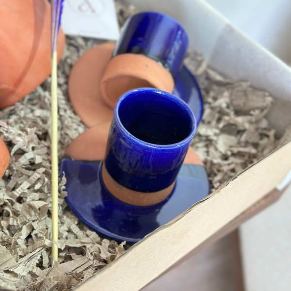 Coffret cadeau Azul artisanal bleu roi