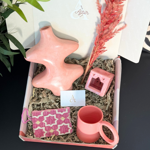 Coffret cadeau artisanal Tayyugt rose