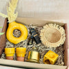 Coffret cadeau artisanal XL jaune moutarde