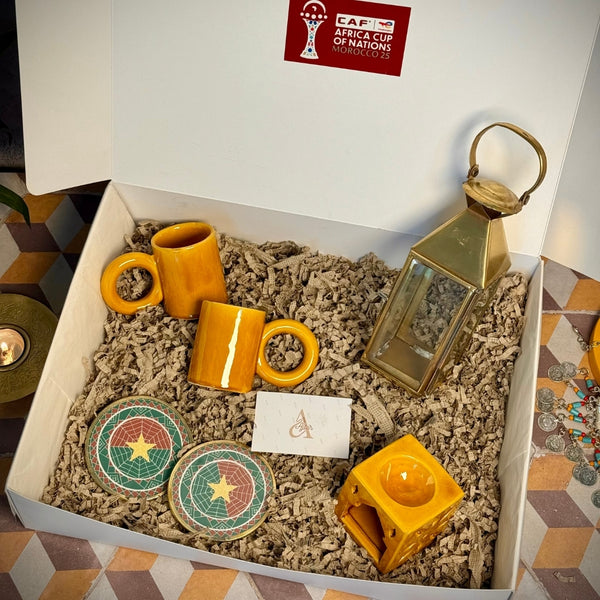 Coffret Cadeau Burkina Faso Lumière Dorée | Édition CAF 2025