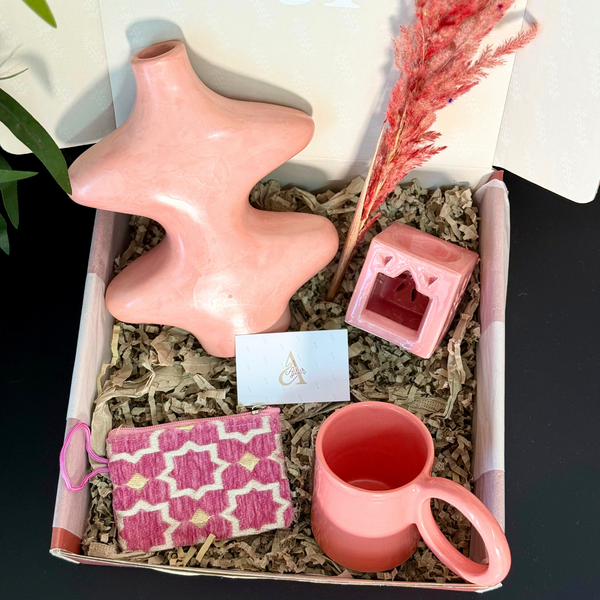 Coffret cadeau artisanal Tayyugt rose