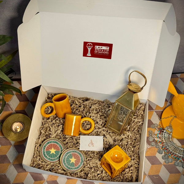 Coffret Cadeau Burkina Faso Lumière Dorée | Édition CAF 2025