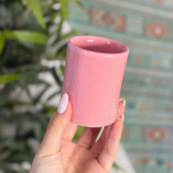 Petite tasse artisanale rose Tamghart
