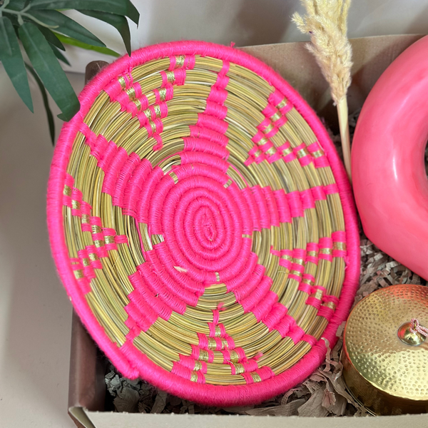 Coffret cadeau artisanal XL rose fushia