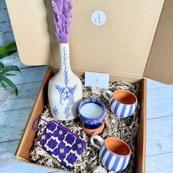 Coffret cadeau artisanal Azerwal mauve