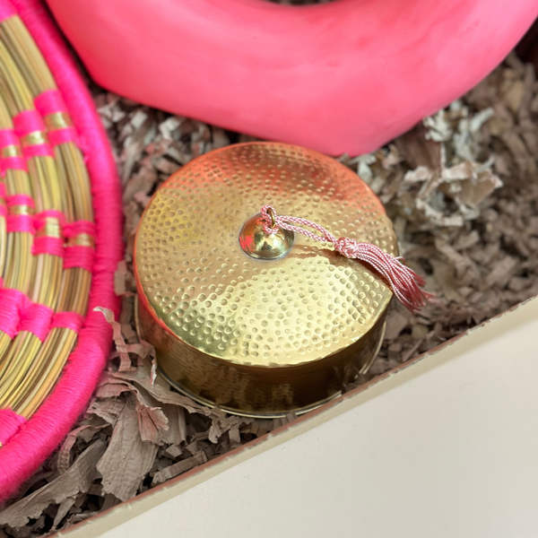 Coffret cadeau artisanal XL rose fushia