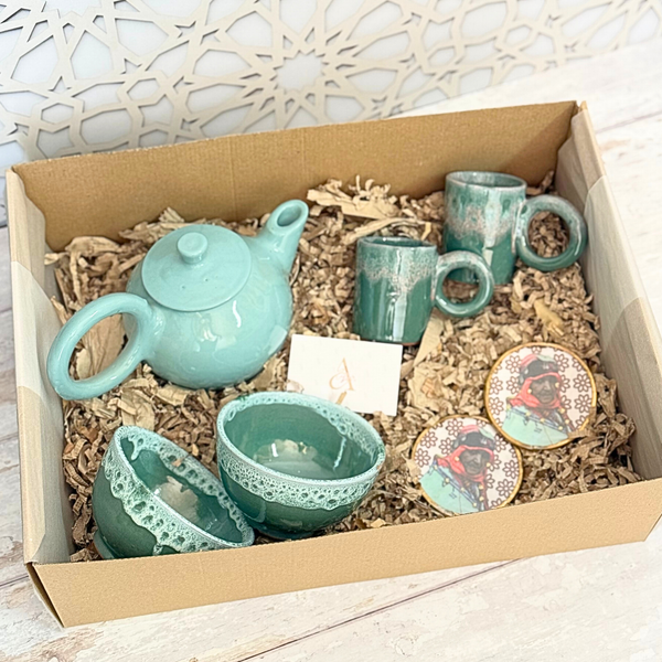 Coffret Cadeau Artisanal Art du Thé Turquoise