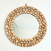 Miroir Rotins de bois rond 60cm