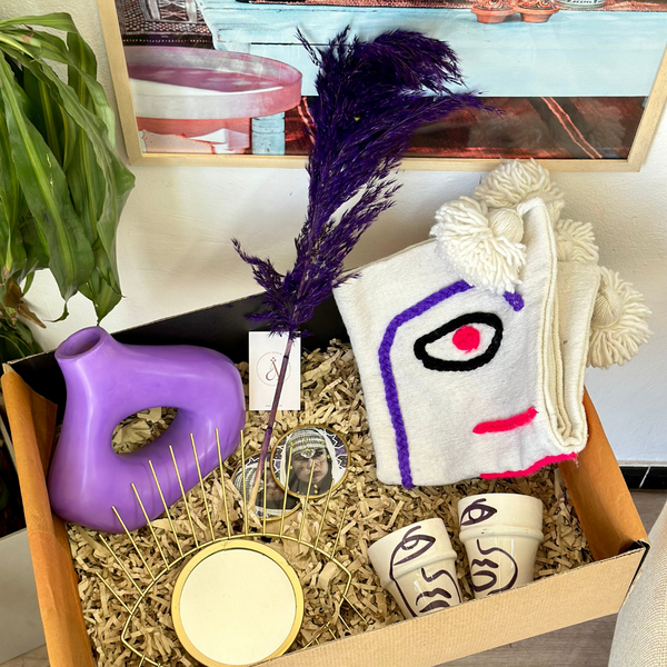 Coffret cadeau XL artisanal Oudm mauve
