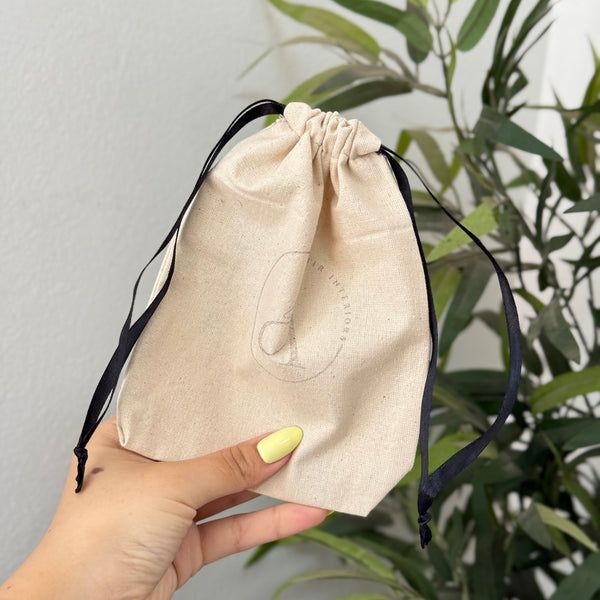 Housse pochons cadeau toile de coton