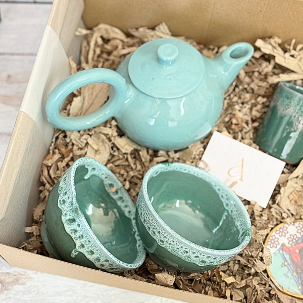Coffret Cadeau Artisanal Art du Thé Turquoise