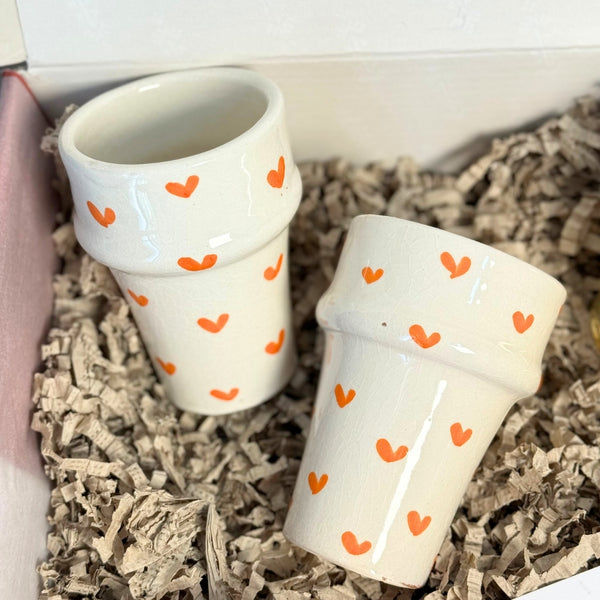 Coffret cadeau "cœur orange"