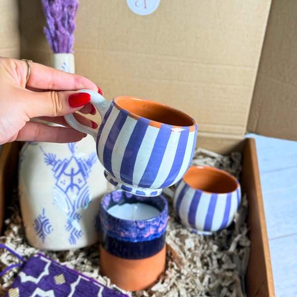 Coffret cadeau artisanal Azerwal mauve