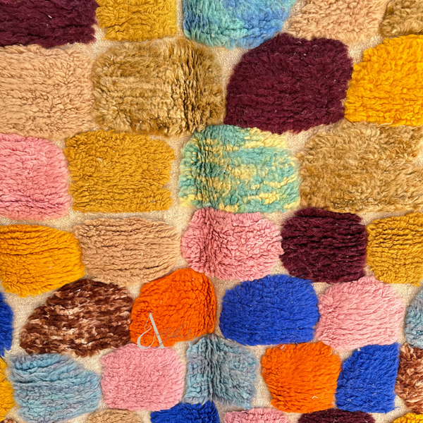 Tapis Azilal coloré 2,38m/1,54m - Ajbir