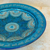 Assiette Nakch bleu pétrole 35cm
