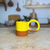 Mug Artisanal Bicolore Atlas Jaune