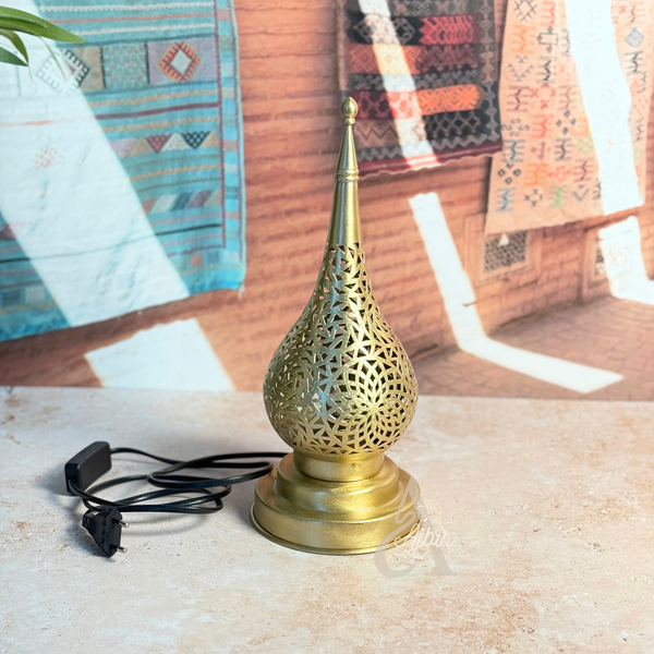 Abat-jour en laiton doré ajouré Tiferwin