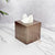 Boîte à mouchoirs cube en laiton light bronze