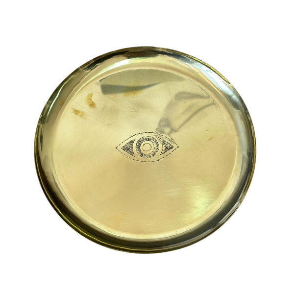 Assiette Tit en laiton doré 29cm - Ajbir