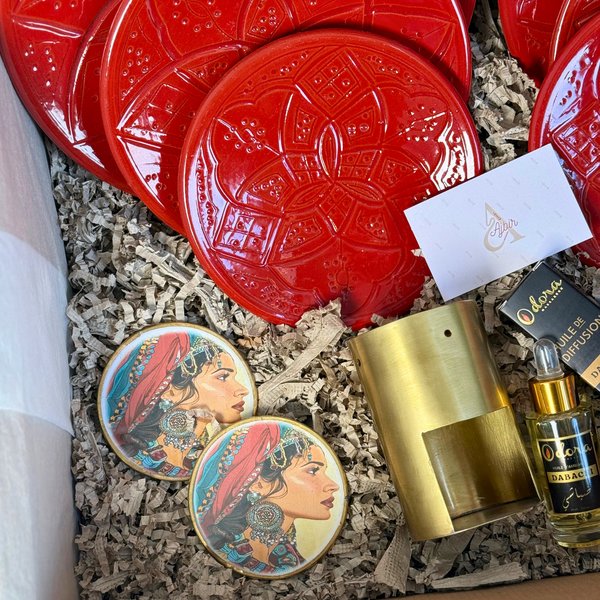 Coffret cadeau artisanal XL Ayli rouge