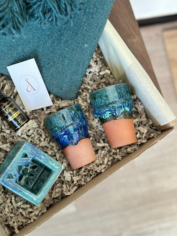 Coffret cadeau turquoise