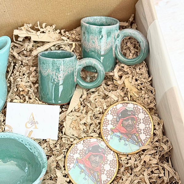 Coffret Cadeau Artisanal Art du Thé Turquoise