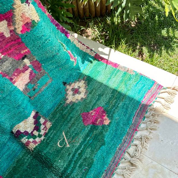 Tapis Azilal Turquoise 2,67m/1,72m - Ajbir
