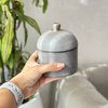 Boite de rangement gris bombée