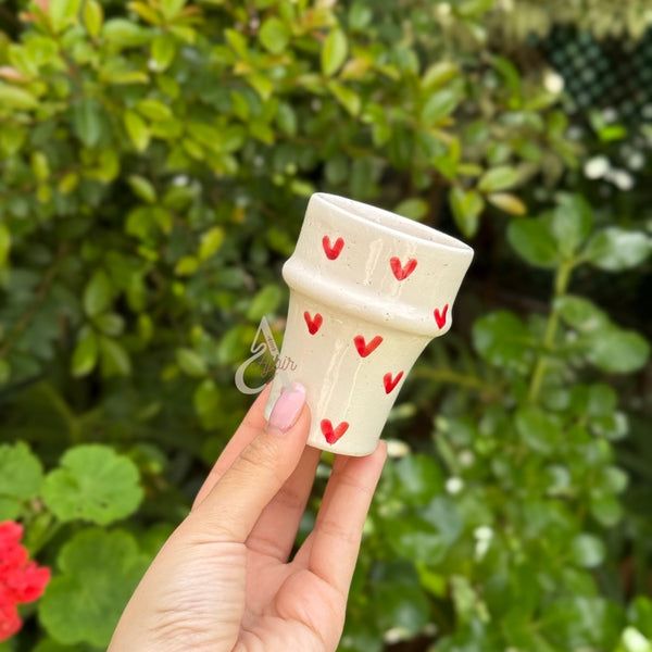 Tasse beldi Tayri cœur rouge