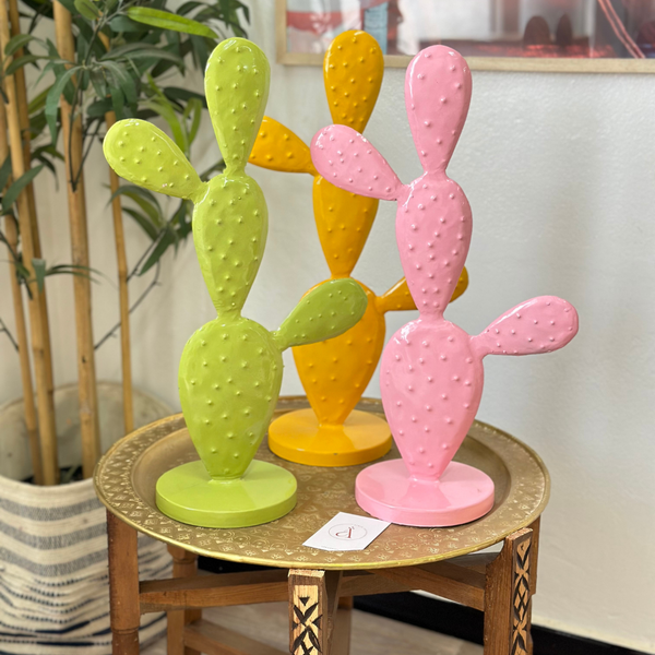 Grand Cactus en métal coloré