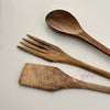 Set de 3 cuillères en bois de noyer pour cuisiner - Ajbir