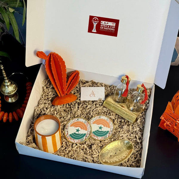 Coffret cadeau Côte d’Ivoire – Bien-Être & Artisanat | Edition CAF 2025