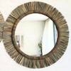 Miroir artisanal en palmier Izem - 3 tailles