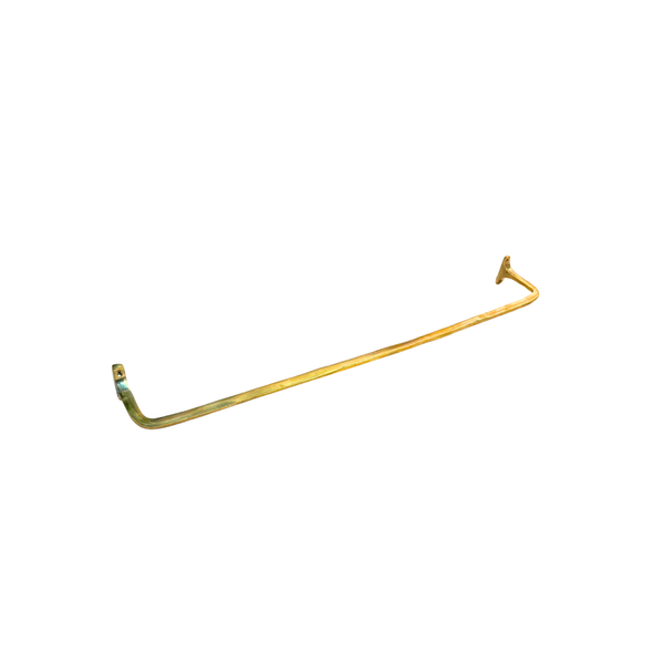 Barre porte-serviette murale en laiton doré 31 cm