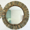Miroir artisanal en palmier Izem - 3 tailles