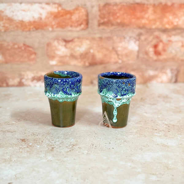 Tasse à café artisanale imprimée