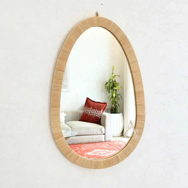 Miroir artisanal ovale (3 tailles)