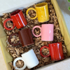 Coffret cadeau artisanal Tirra – 6 mugs colorés