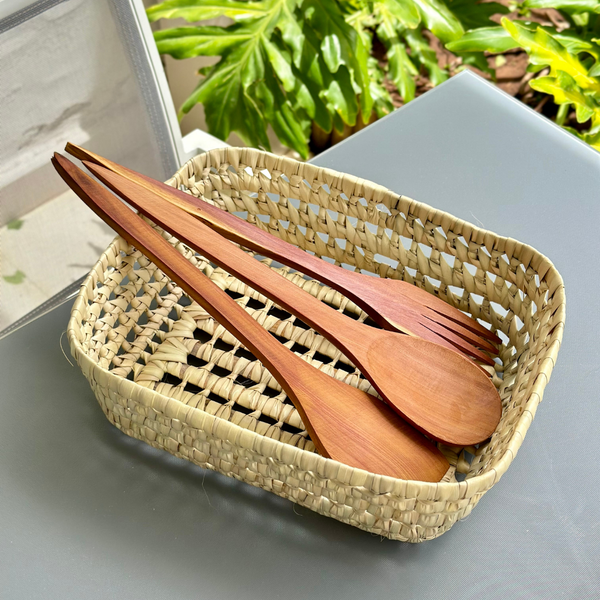 Set de 3 cuillères en bois de Genévriers (عرعار) pour cuisiner - Ajbir