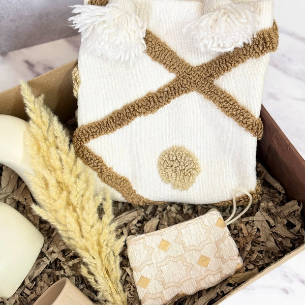 Coffret cadeau artisanal XL Zellige crème