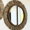 Miroir artisanal en palmier Izem - 3 tailles