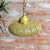 Suspension traditionnelle artisanale - plafonnier en laiton doré Tbigua petit modèle